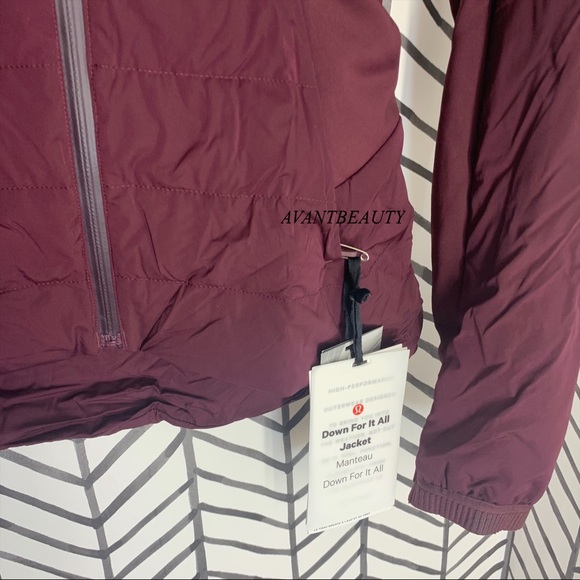 🔸 Lululemon down for it all jacket DKAD adobe new - Picture 4 of 12